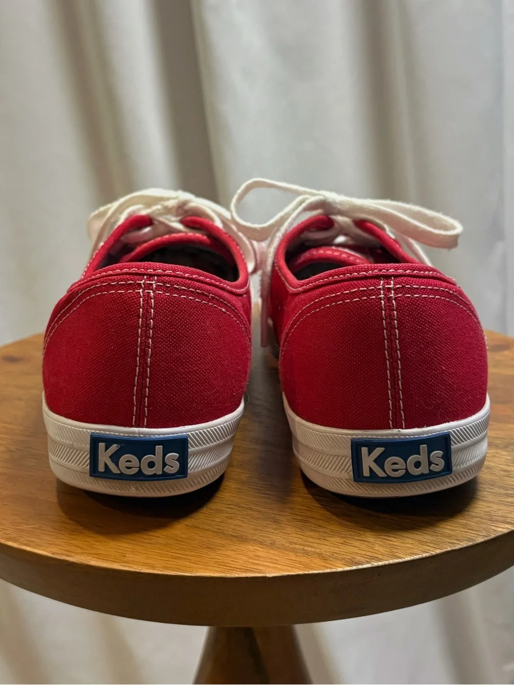 Keds Champion Canvas Low Top Sneakers Red Women's Size 9.5